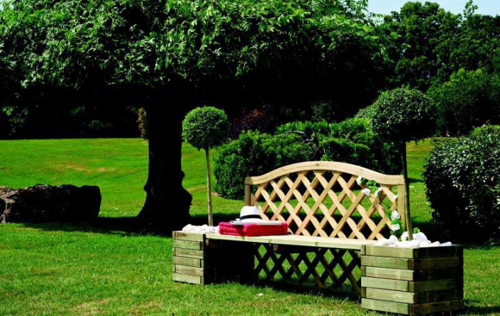 Jardinières carrées Cassis